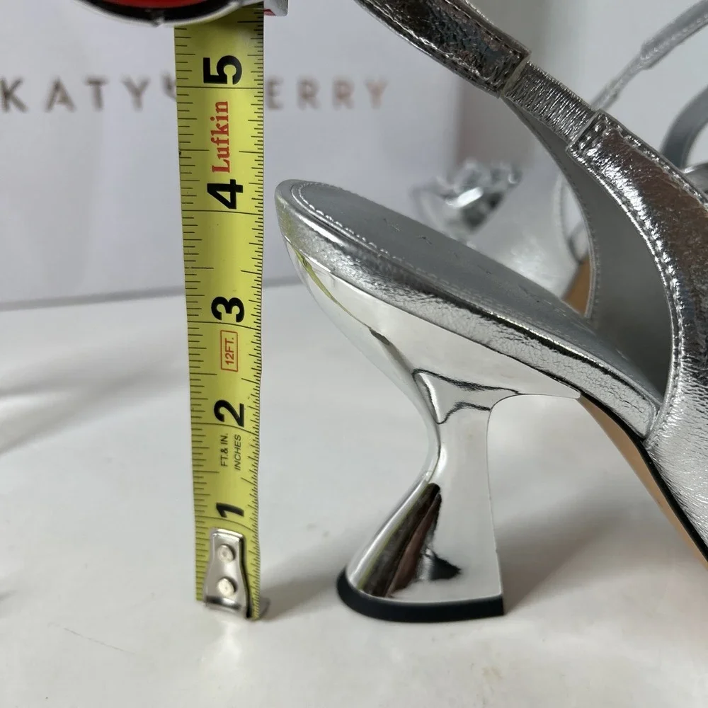 Katy Perry Laterr High Flower Silver Sz‎ 10